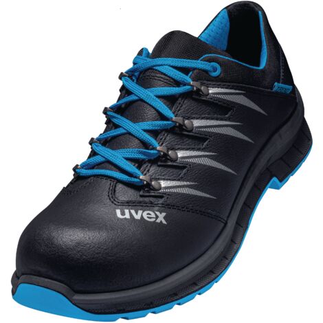 Uvex 2 Trend - Leder-Sicherheitsschuhe S2 SRC ESD - Schwarz/Blau - Gr. 52: 41
