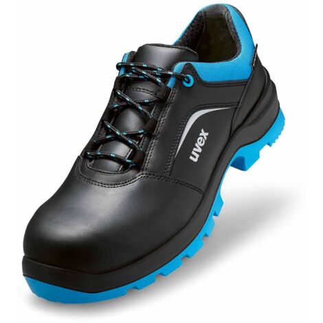 UVEX 2 xenova Sicherheits-Halbschuh Gr. 43 W12 S2 ESD SR schwarz/blau 9555.9