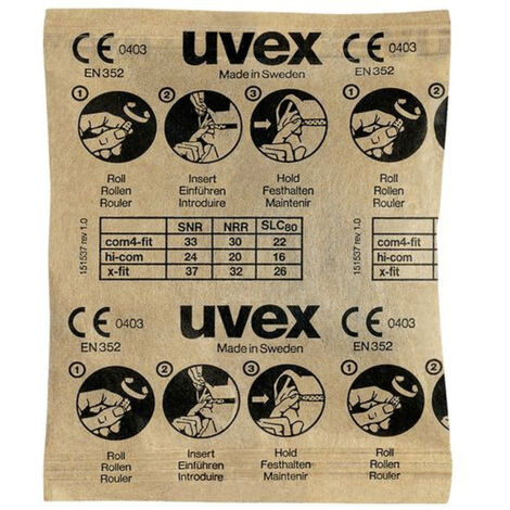 uvex 2112087 x-fit Gehörschutzstöpsel 37 dB einweg EN 352-2   100 Paar