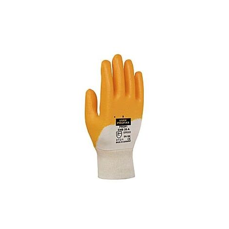 UVEX 60148 8 PROFI ERGO ENB20 GANT DE SÉCURITÉ, TAILLE: 8, BLANC, ORANGE