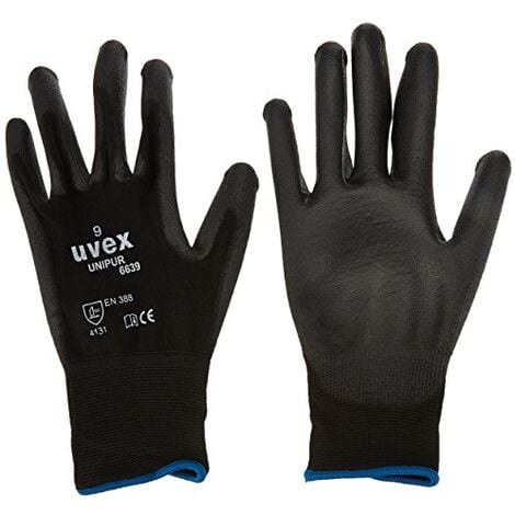 UVEX 60248 9 UNIPUR 6639 GANTS DE SÉCURITÉ, TAILLE: 9, NOIR