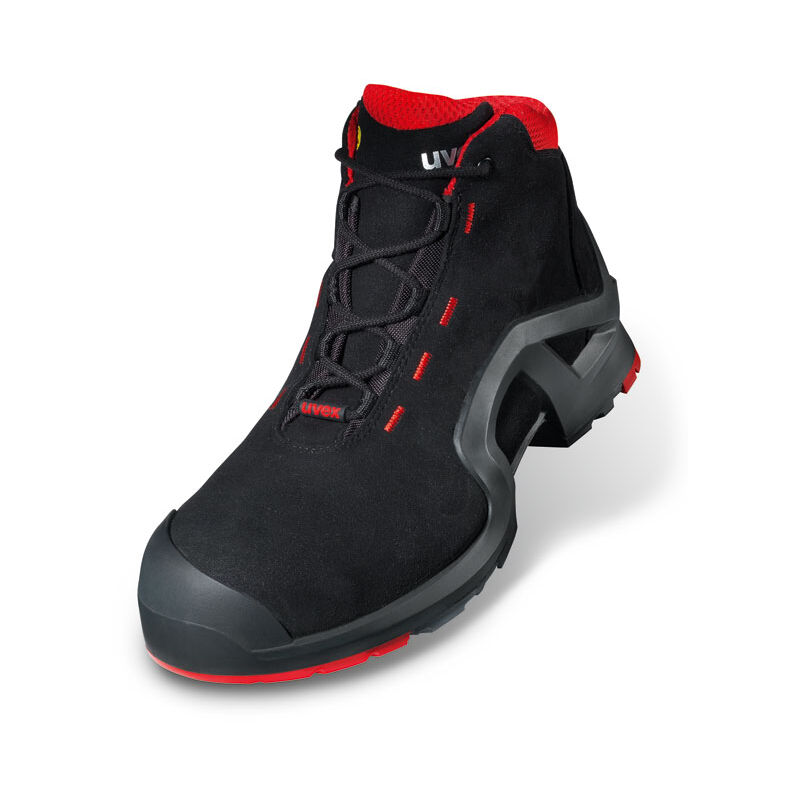 1 x-tended support S3 src lace-up boots black / red 11 - Uvex