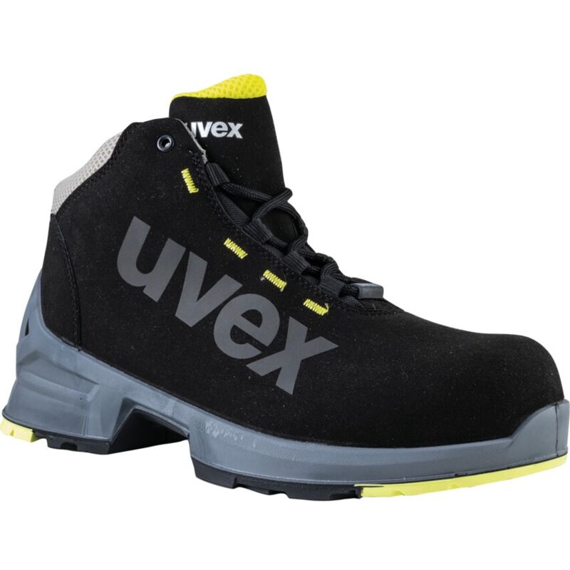 8545/8 Black Safety Boots - Size 10 - Black - Uvex