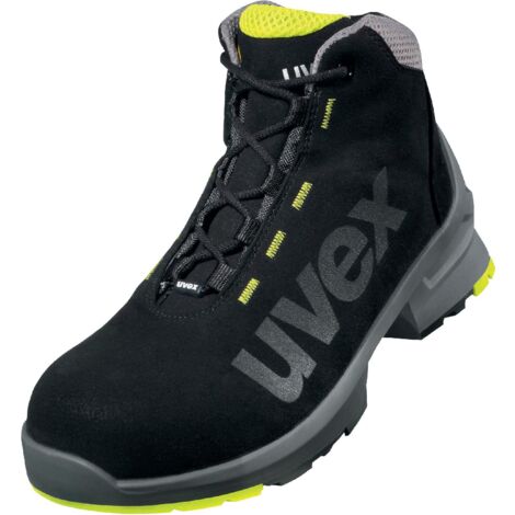 Uvex 8545845, Scarponcini 1 S2 SRC W11 Uomo, Nero Giallo, 45 EU