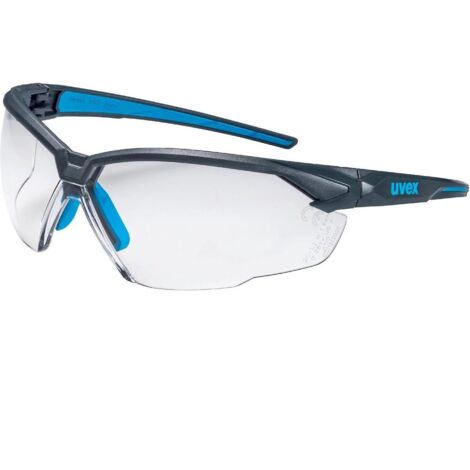 UVEX 9181265 LUNETTES DE PROTECTION GRIS, BLEU, INCOLORE