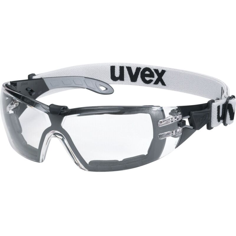 9192-180 Pheos Guard Clear Lens Safety Spectacles, Standard Size - Uvex