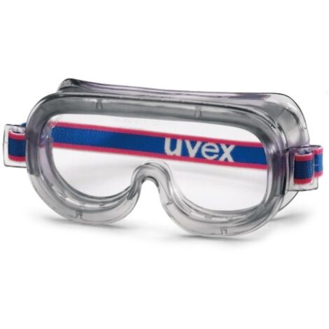 Uvex 9305 Anti-Fog Schutzbrille: Transparent/Blau-Grau