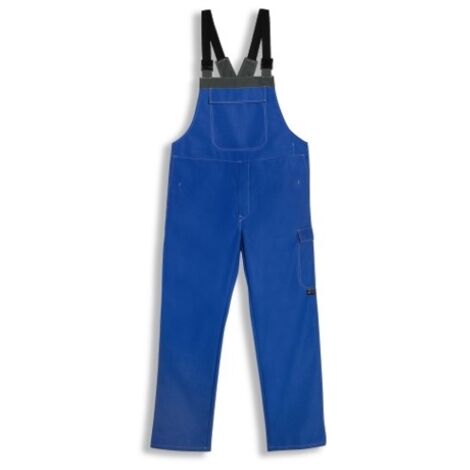 Uvex 9840406 Latzhose perfect acid blau, grau, kornblau 44, 46