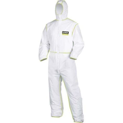 uvex 9871011 Tuta di protezione monouso Tipo 5/6 Taglia: L Bianco