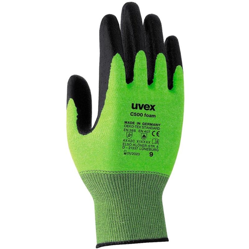Guanti protettivi Uvex C500 Foam 60494 - 7 (s) - Verde