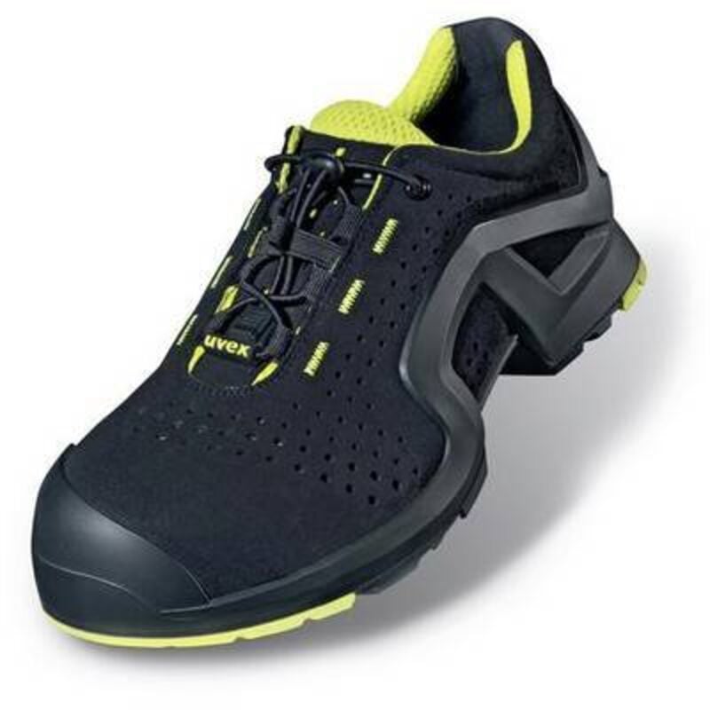 Baskets de sécurité Uvex 1 Mixte, t 44 Noir/Jaune, Antistatiques ( Prix pour 1 paire )