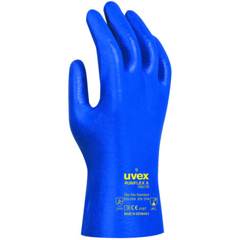 UVEX Chem.-Handschuh rubiflex S NB27B Gr. 9 Nitril blau, 6027.1