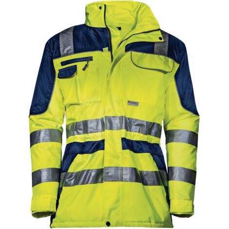 Uvex Construction Protection Flash Herren-Arbeitsjacke - Warngelbe Männer-Sicherheitsjacke - Sehr gute Thermoisolierung: XL