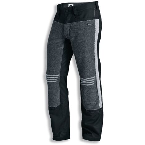 Uvex Cut Quatroflex Männer-Arbeitshose - Schwarz-Graue Herren Bundhose - Schnittschutz der Stufe 5: 106