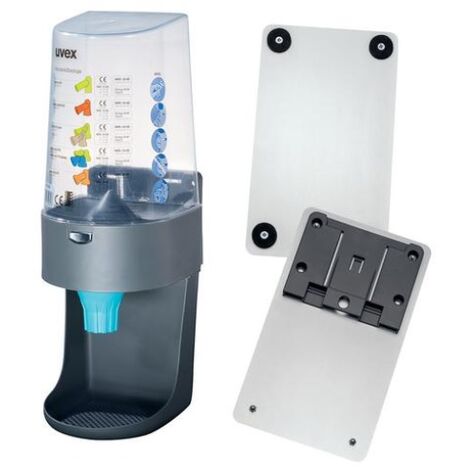 uvex Dispenser "one2click" magnetisch: Grau