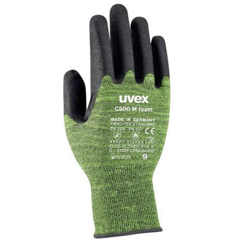 C500 m foam 6049810 Guanto di protezione dai tagli Taglia (Guanti): 10 en 388 1 Paio/a - Uvex