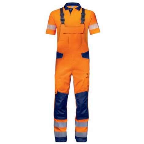 uvex Latzhose Construction orange, warnorange Gr. 56