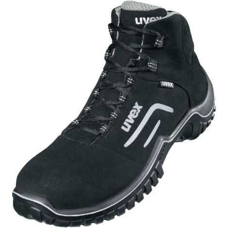 Uvex Motion Style Arbeitsschuhe - Sicherheitsstiefel S2 SRC ESD - Schwarz: 45