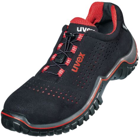 Uvex Motion Style - Sicherheitsschuhe S1 SRC ESD - Rot-Schwarz: 47