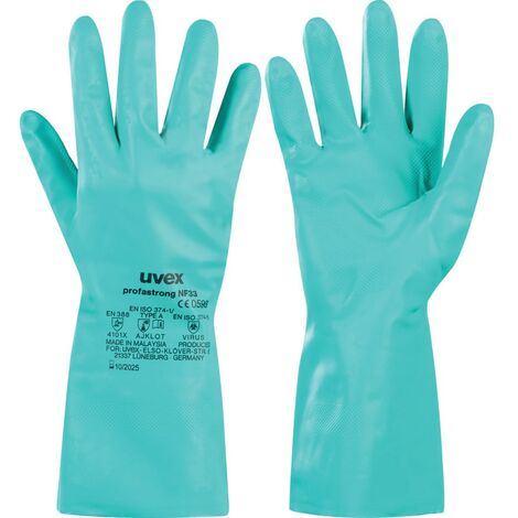 uvex NF33 Profastrong Green Gloves Size 9
