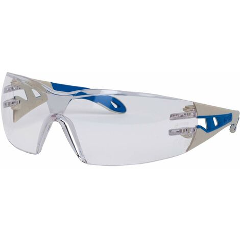 Uvex Pheos Laboratory Work Goggles - Resistente ai graffi e alla nebbia - Chiaro/Blu - Taglia M/L