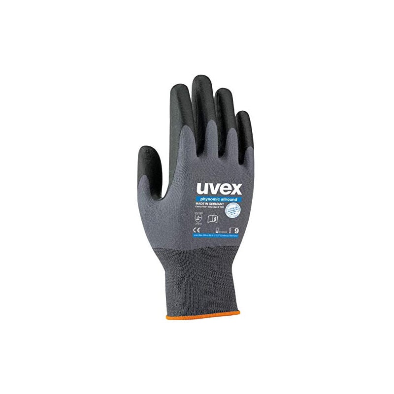 Phynomic allround gants de protection, gris 6004939 - Uvex