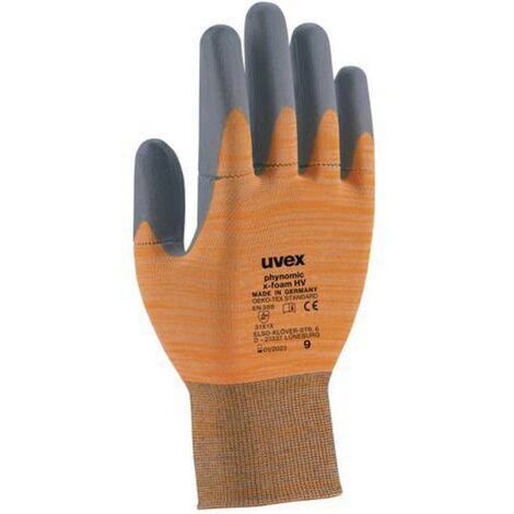 Uvex Phynomic X Foam HV Gants de Travail Taille 11 Gris Orange