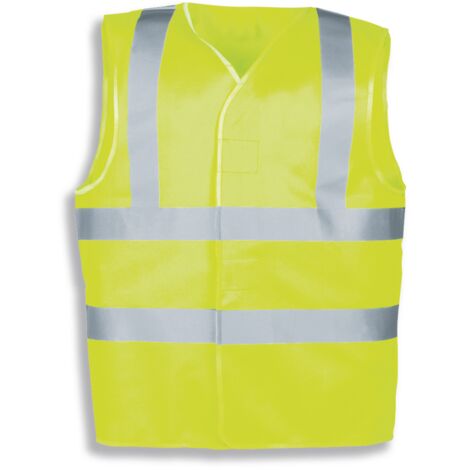 Uvex Protection Flash Arbeitsweste - Warngelbe Unisex-Sicherheitsweste - Mit Klettverschluss: XL