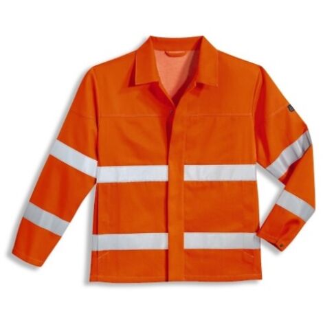 Uvex Protection Flash Herren-Arbeitsjacke - Warnorange Männer-Sicherheitsjacke - Optimale Sichtbarkeit: 90