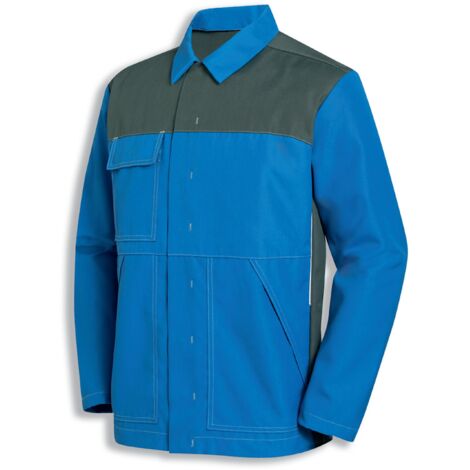 Uvex Protection Perfect Acid Herren-Arbeitsjacke - Blaue Männer-Bundjacke - Schutz vor Schmutz, Öl & Chemikalien: 98/102