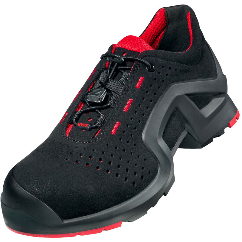 Chaussure de sécurité Uvex 1 S1P SRC ESD 85192 - 38 (EU) - Noir / rouge - Noir / rouge