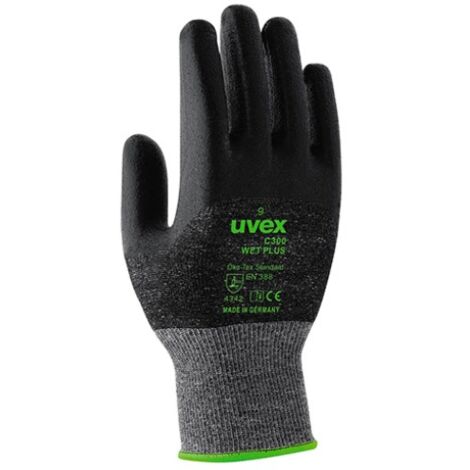 uvex Schutzhandschuh C300 wet plus schwarz Gr. 9