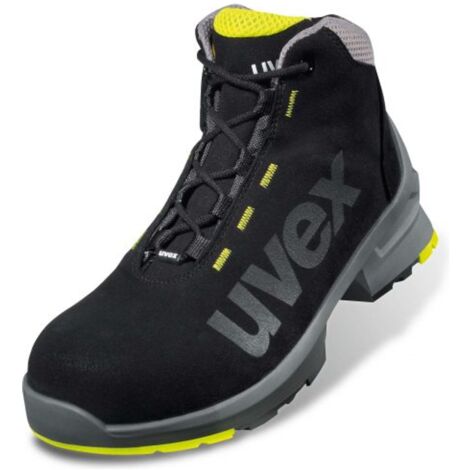 UVEX Sicherheitsstiefel uvex 1 8545 S2 ESD SRC DGUV W14 Gr. 43 schwarz/lime
