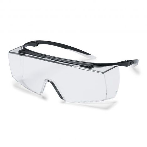 uvex super f OTG 9169585 Schutzbrille  Schwarz, Weiß