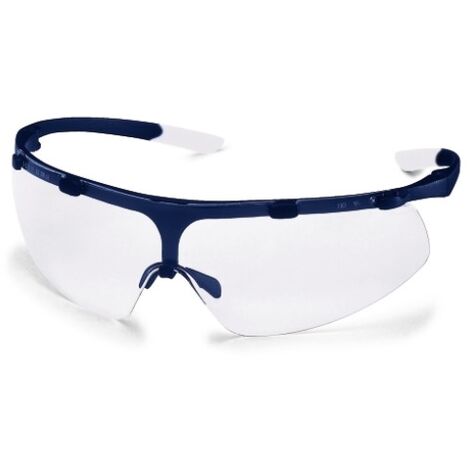 Uvex Super Fit Supravision Excellence Schutzbrille: Transparent/Blau-Transparent