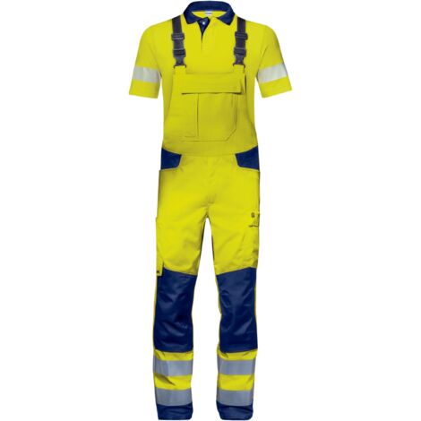 Uvex Suxxeed Construction Gelbe Herren-Arbeitshose - Latzhose: 26