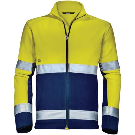 Uvex Suxxeed Construction Herren-Arbeitsjacke - Gelb/Blaue Männer Sicherheitsjacke: M