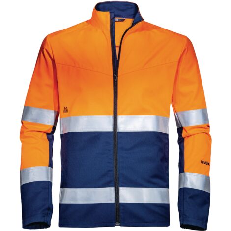 Uvex Suxxeed Construction Herren-Arbeitsjacke - Orange Männer-Sicherheitsjacke: S