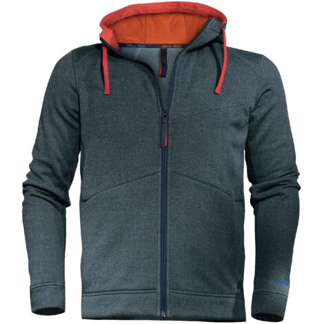 Uvex Suxxeed Herren-Hoodie - Dunkelblauer Männer-Kapuzenpullover - mit Reißverschluss: L