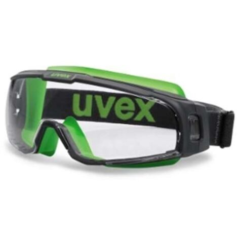 uvex u-sonic 9308245 Schutzbrille Schwarz, Grün