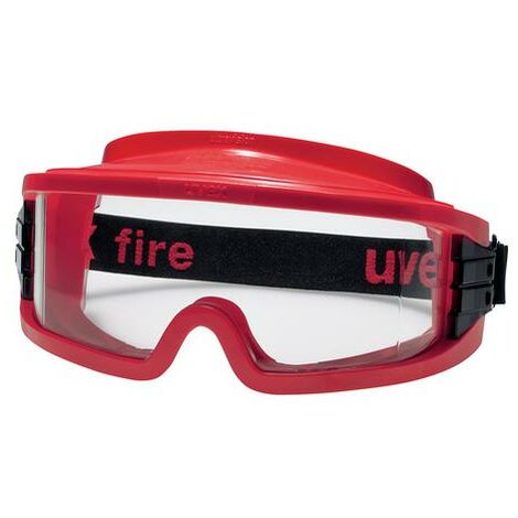 Uvex Ultravision Supravision Excellence Schutzbrille: Transparent/Rot
