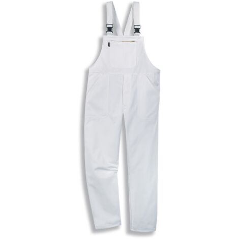 Uvex Whitewear 126 Herren-Arbeitshose - Weiße Männer-Latzhose: 98