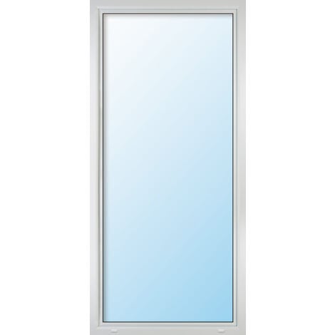 Uw 0,86 PORTE FINESTRA PVC, ad anta ribalta, larghezza 70 cm, altezza 200 cm, triplo vetro, bianco/bianco, sinistra, dimensioni varie