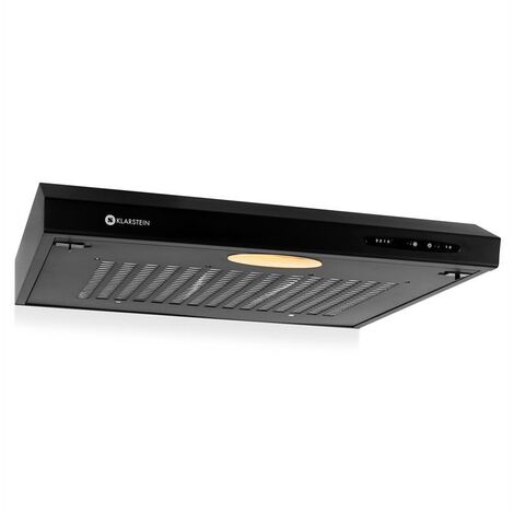 UW60BL Hotte aspirante 60cm encastrable extraction 317m³/h - noir - Noir - Noir