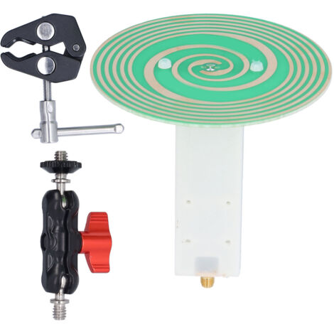 [UWB-Antenne] Breitbandantenne mit Halterung, Modell R104, 3 dBi zirkulare Polarisation 900 MHz–7 GHz, Leiterplatte – 1 Antenne + 2 Montageclips