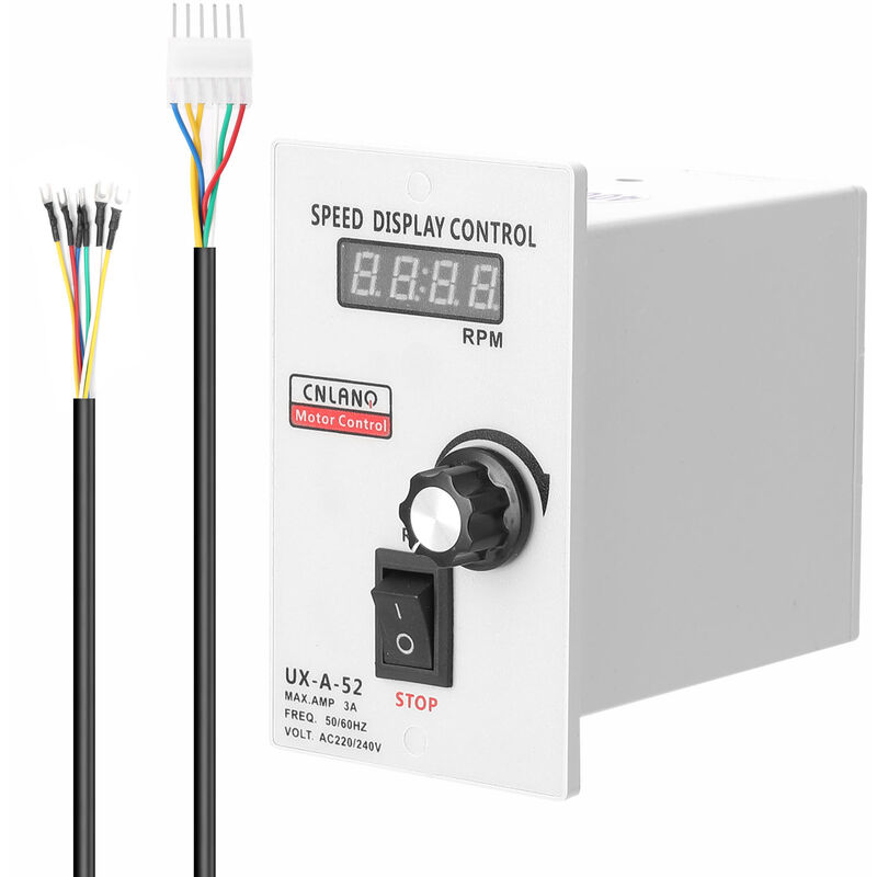 

UX-A-52 400W AC220V Controlador de velocidad de pantalla digital Velocidades del motor Dispositivo de control del regulador de precision