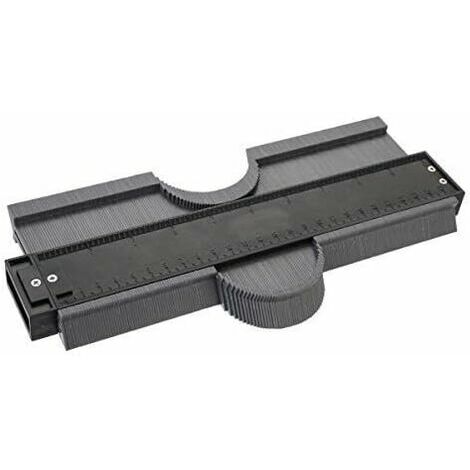 UXXIA Jauge de Contour Copieur de Contour Verrouillable 250MM Instrument Outil de Marquage Jauge de Profil pour Mesure de Carrelage en Plastique Outil de Marquage du Bois Stratifié,Gris DOPA