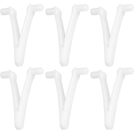 V-förmige Klemmen für Poolskimmer, 6er-Set, Standard-Schmetterlingsklemmen zur Stangenmontage, geeignet zur schnellen Befestigung von Pool-Saugköpfen, Laubnetzen und Skimmerstangen.