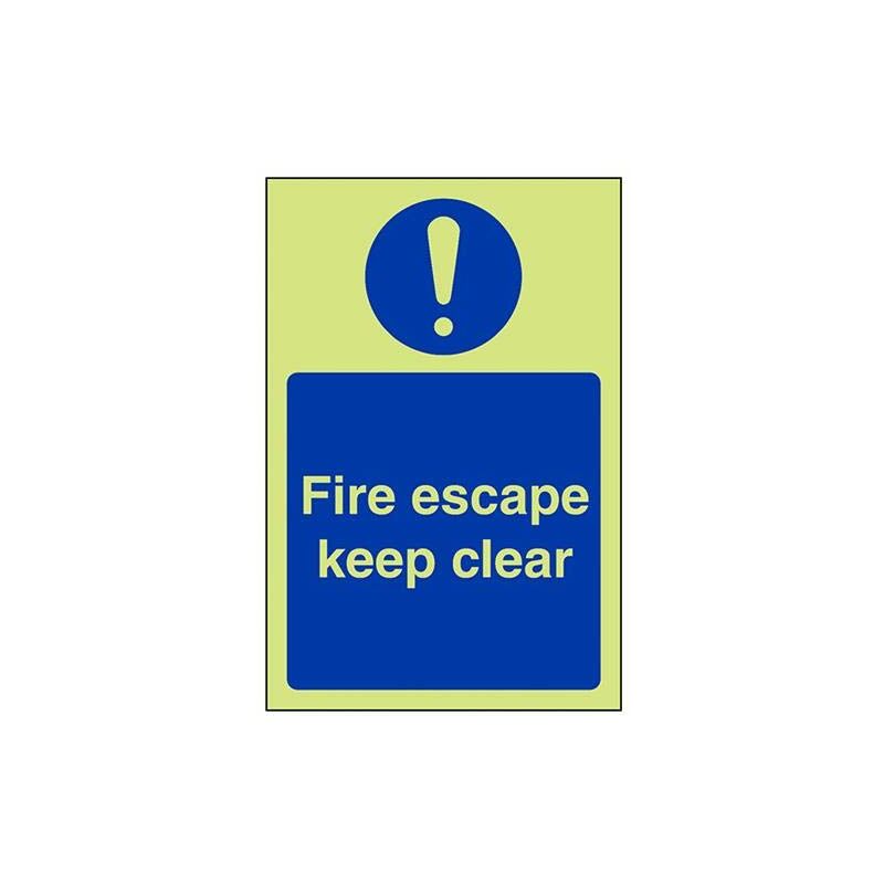 18038 AG-G obbligatoria Cartello,Fire Escape Keep