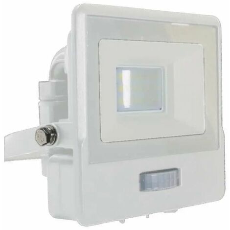 V-TAC 10W Samsung Chip LED-Flutlicht mit PIR-Sensor, Kaltweiß, IP65